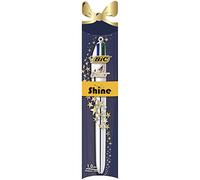 BIC Shine Xmas - - Bolígrafo de 4 colores surtidos