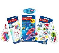 BIC Tipp-Ex Correction - Juego de cintas correctoras con 5 mini Pocket Mouse (2 decoraciones a juego y 3 colores elegantes) y 3 Micro Tape Twist - Colores surtidos, 8 unidades
