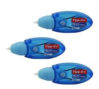 BIC Tipp-Ex Micro Tape Twist - Cinta correctora para reescritura instantÃ¡nea, color azul, 3 unidades