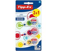 BIC Tipp-Ex Mini Pocket Mouse Cintas Correctoras, 6 m x 5 mm de Dispensador, Pack de 3