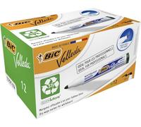 BIC Velleda 1701 ECOlutions rotuladores de Pizarra punta media - Verde, Caja de 12 unidades
