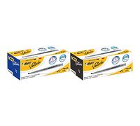 BIC Velleda 1741, Rotuladores para Pizarra Blanca de Punta Media (4,5mm), Azul, Paquete de 12 Unidades Velleda 1741 Rotuladores de Pizarra Punta Media, Color Negro, Caja de 12 Unidades