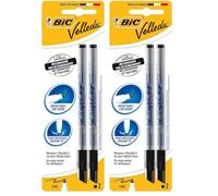 BIC Velleda - Rotuladores para pizarra blanca (2 unidades), color negro (Paquete de 2)