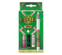 BIC Wicked - Bolígrafo retráctil de 4 colores, 4 unidades