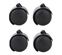 BICIBO 4 Piezas de Ruedas,Ruedas giratorias con Bloqueo,Ruedas sin Ruido,Ruedas de Poste PP,Muebles M7 * 20 mm,Ruedas para sillas de Oficina