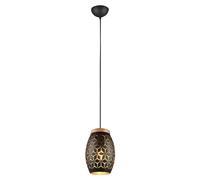Bidar Lámpara colgante (28 W, L x An x Al: 15 x 15 x 150 cm, Negro, E27)