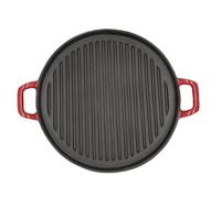 Bidasoa Fierro Asador Redondo Hierro Esmaltado 32cm Rojo