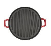 Bidasoa Asador Redondo Fierro Esmaltado 32 cm, Rojo (4 Unidades)