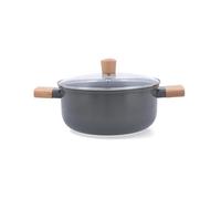 Bidasoa Cacerola Prensado Mia de Aluminio 20cm | Gris, Aluminio, forma redondo, acabado brillo, 20cm