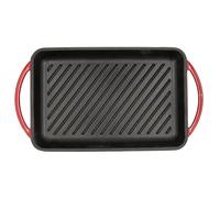 Bidasoa Fierro Parrilla Rectangular Hierro Esmaltado 22x40cm Rojo