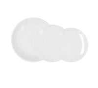 BIDASOA GLACIAL COUPE Vajilla 18 Piezas Porcelana Blanca Coupe 18 PIEZAS - 6 PERSONAS Blanco Brillo Blancura y resistencia para el día a día