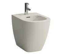 Bidé de pedestal LAUFEN LUA, con rebosadero, 1 orificio de grifo, 360x520mm, válvulas de esquina interiores, H8320810493021, Color: Pérgamo