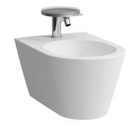 Bidé mural LAUFEN Kartell, 1 orificio de grifo, 370x545x430mm, H8303317573021, Color: Nieve (blanco mate)