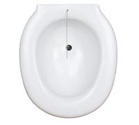 Bidé sanitario acoplable al inodoro, Plástico, 38 x 41.5 x 14 cm, Portátil, Con tapón, Universal, Bidé adaptable para WC, Bidé para inodoro, Transportable, Bidet acoplable para WC, Blanco