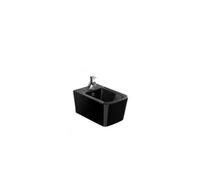 Bidé Suspendido Monobloc Negro Advance Unisan con Juego de Fijación - Con soporte para tabique normal