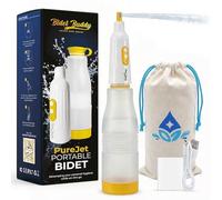 BIDET BUDDY® PureJet - Bidé portátil para viajes, boquilla retráctil autolimpiable, botella de 550 ml, IPX7 impermeable, recargable por USB-C, dispositivo de higiene de alta presión, modos de potencia