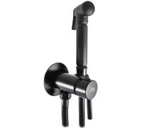 Bidet con grifo de color negro mate