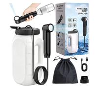 Bidet de viaje portátil, 2,5 litros, 2 modos de pulverización, pantalla digital, IPX6