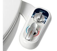 Bidet para WC Izquierda - agua tibia Bidet para Inodoro Bidet No Eléctrico, Ducha WC Adaptador Doble Boquilla. Inodoro con Chorro de Agua - Duchas Bidet Higienicas
