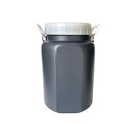 Jardin202 - Bidón 15 litros de plástico Gris y Blanco con boca ancha