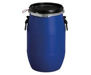 Bidón de boca ancha Macedaro (30 l, Azul, Con tapa)