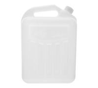 Bidón de Plástico Blanco 5l con Tapa Hermética, Boca Ancha y Asa | Blanco, Material Grado Alimentario, Transporte de Líquidos a Granel, Uso Doméstico y Obra