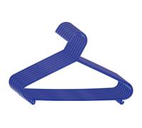 Bieco Perchas para niños, 8 Unidades, Color Azul Oscuro, Longitud Aprox. 30 cm, Perchas de plástico para Ropa de bebé, Organizador para el Armario, Perchas de bebé, Perchas para Ropa de bebé