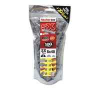 BIG PACK TACOS FISCHER SX Ø8x40mm 100 unid. + 20 unid. GRATIS 519333