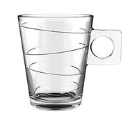 BigBuy Home Juego de Tazas de Café Lima Onda 8 cl 3 Unidades