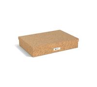 BIGSO SVERKER - Caja de almacenamiento con tapa y asa para documentos, bocetos y documentos, caja de almacenamiento de papel reciclado y corcho