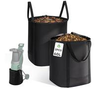 Biigdan 2 Piezas 60L Grande Trituradora de Ramas Saco,Resistente