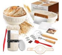 Biigdan Kit Completo Iniciación Pan Masa Madre,2 Banetones Para Pan