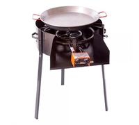 Bilake Barbacoa Portátil de Gas (Ø60cm | Barbacoa + Quemador de Gas + Paellera Pulida)
