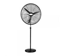 Bilake Ventilador de Pie Industrial Tormenta Metal | Altura Regulable 155-185cm | Motor AC 3 Velocidades | Oscilante y Fijo | Cabezal Orientable | Talleres y Naves (240W | 71Ø cm)