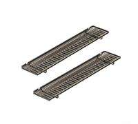 BildeeMait 2 estantes de radiador: tendederos plegables que ahorran espacio, para zapatos, uso en interiores y exteriores, diseño de alas de metal ajustable, 45 x 15 cm, color negro