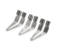 BildeeMait 5 piezas de cabeza lisa para soldador de plástico, hebilla ajustable, punta de reparación de soldadura para parachoques de coche, tambor de tanque de tubo de PP, plateado, 50 mm (3 piezas)