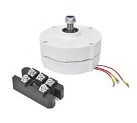 BildeeMait Generador de imán permanente de 200 W, trifásico, 12 V, 24 V, 48 V, viento de bajo ruido para turbina de agua, kit de alternador con rectificador fuera de la red