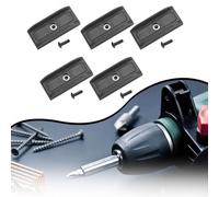 BildeeMait Kit de tornillos de soporte de cinturón 10.8V 14.4V 18V XR Taladros y llaves inalámbricas, plástico para pieza de repuesto con tornillos de montaje, color negro, 5 piezas