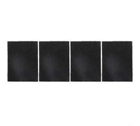 BildeeMait Paquete de 4 alfombrillas de filtro de carbón activado de 9,5 x 7 x 0,5 cm para contenedores de compostaje Joseph modelos 60 48 50 control de olores negro