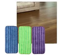 BildeeMait Recambios de almohadilla de fregona lavables para Swiffer WetJet, paños de limpieza de microfibra reutilizables de 11.8 x 5.5 pulgadas para madera dura y azulejos, paquete de 3, multicolor