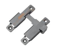 BildeeMait Secure - Pestillo giratorio de 180 grados para cerradura de puerta en aleación de zinc, bloqueo vertical y horizontal para seguridad en el hogar, color plateado