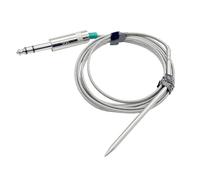 BildeeMait Sonda de carne para parrillas de pellets GMG P-1028 de 12 V, sensor de termómetro de barbacoa de metal de alta temperatura para cocinar al aire libre, color blanco