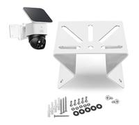 BildeeMait Soporte de esquina de seguridad para SoloCam S340 E30 E42, soporte de pared de metal blanco para optimizar el ángulo de visión, incluye kit de herramientas