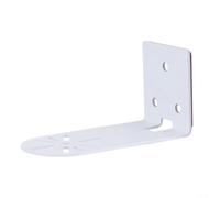 BildeeMait Soporte de montaje en pared en forma de L para cámara de seguridad PTZ Dome Soporte de metal de hierro con base de pegamento Diseño sin taladro para Hikvision Blanco