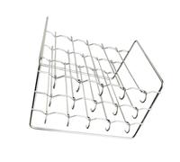 BildeeMait Soporte vertical de acero inoxidable para freidora de aire de grado alimenticio, soporte vertical de 3 capas para barbacoa, accesorio cuadrado para parrilla de varios pines, calefacción