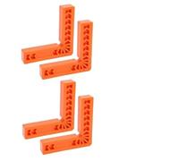 BildeeMait Woodworking - Regla cuadrada de posicionamiento en ángulo recto de 90 grados, 45 marcas de 22,5 grados, plástico ABS, compatible con abrazaderas para rojo de 6 pulgadas