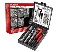 BILITOOLS M12x1,75 Kit de Reparación de Roscas Helicoil Métrico con Broca HSS
