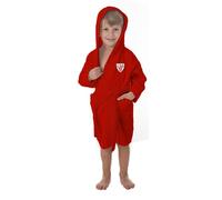 Bimba Pimba Athletic Club de Bilbao Albornoz infantil con capucha producto oficial Talla 2/4 Algodón 100%