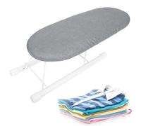 Bimkole Pequeña Tabla De Planchar De Mesa - Mini Tabla De Planchar Portátil y Plegable con Patas Plegables, Tabla Compacta para Costura, Manualidades, Viaje y Hogar - Gris