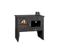 BImSchV2 - Estufa de leña, 2P41, 15,2 kW, con horno y placa de cocción, estufa de leña nergética A, EcoDesign 2022, BImSchV2, 75% de iámetro de 130 mm
